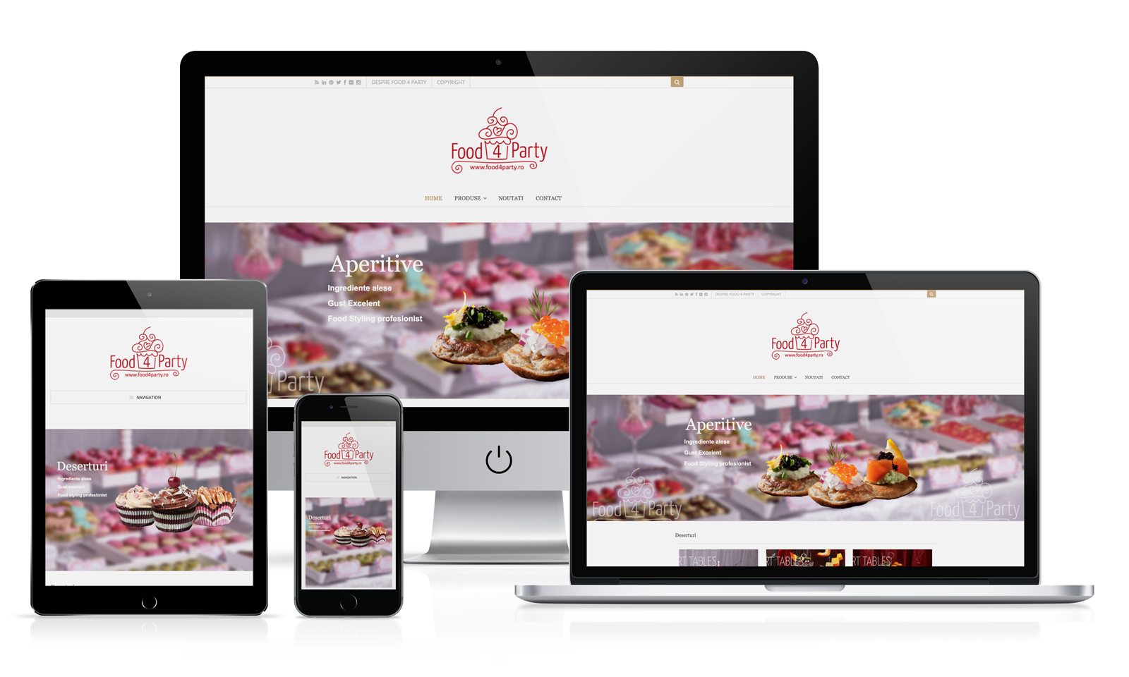 Food 4 Party - web site